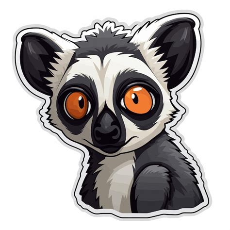 Premium Vector | Funny lemur