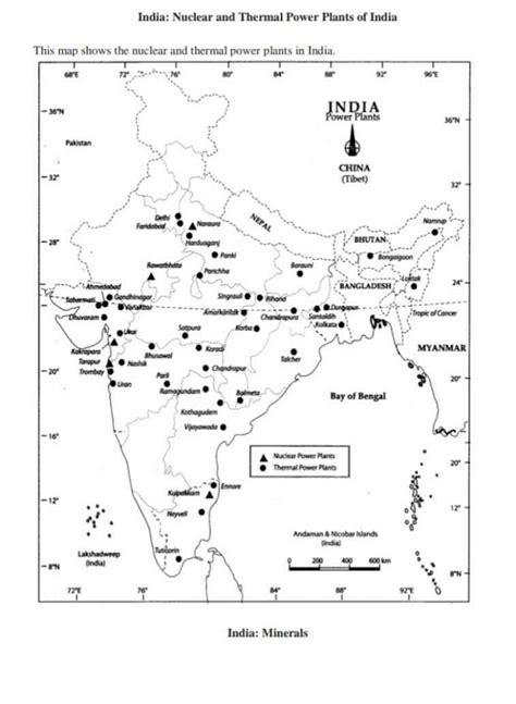 Located on india political map narora and tarapur nuclear power plant ...