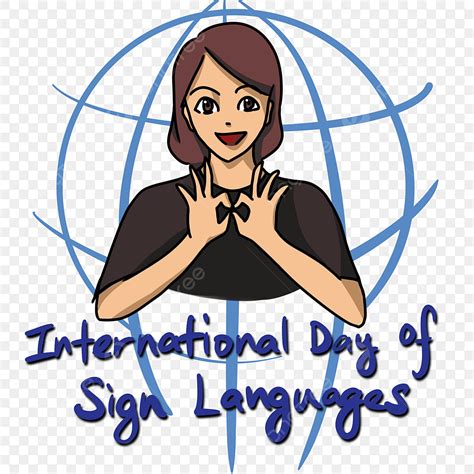 International Mother Language Day PNG Picture, International Day Of Sign Languages Greeting Card ...