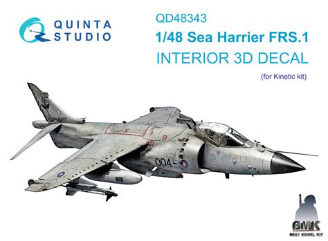 Sea Harrier FRS.1 3D-Printed & coloured Interior on decal paper (for Kinetic kit) - Best Model Kit