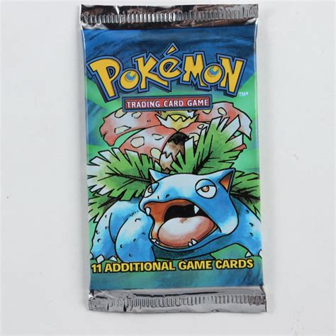 Pokemon Base Set Venusaur Booster Pack with (11) Cards | Pristine Auction