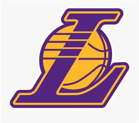 Lakers Drawing Outline - Los Angeles Lakers L , Free Transparent ...