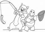 RJ And Verne Is Going To Fishing In Over The Hedge Coloring Pages  sketch template
