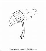 Fly Swatter Doodle เวกเตอร์สต็อก ปลอดค่าลิขสิทธิ์ 746291527  sketch template