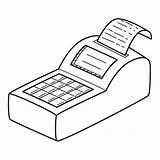 Cash Register Clipart Black And White sketch template