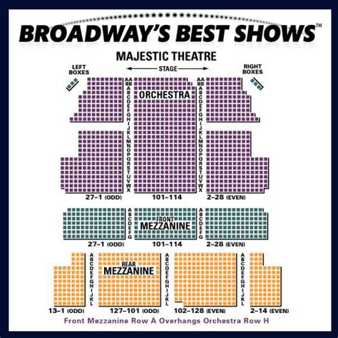 The Majestic Theater Seating Chart