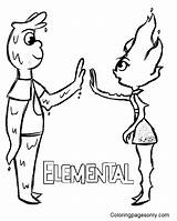 Elemental Coloring Pages  Home sketch template