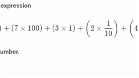 expanded form using fractions