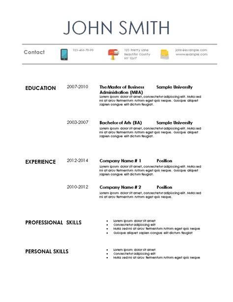 Simple Resume Template