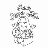 Jesus Loves Me Coloring Pages Free Printable sketch template