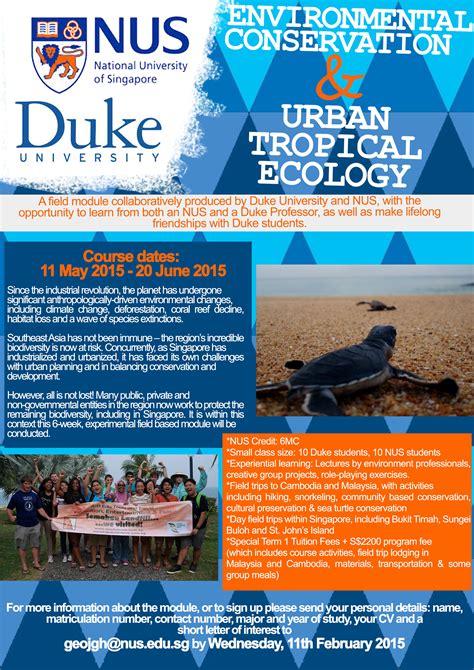 Duke-NUS 2015 Summer Program | Study Abroad @ FASS