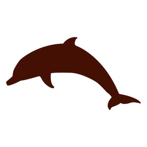 Dolphin jumping silhouette - Transparent PNG & SVG vector file