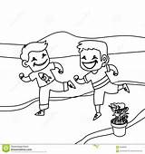 People Running Coloring Pages At GetDrawings  Free Download sketch template