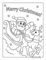 Printable Coloring Christmas Pages sketch template