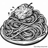 Spaghetti Coloring Pages  Free & Printable sketch template