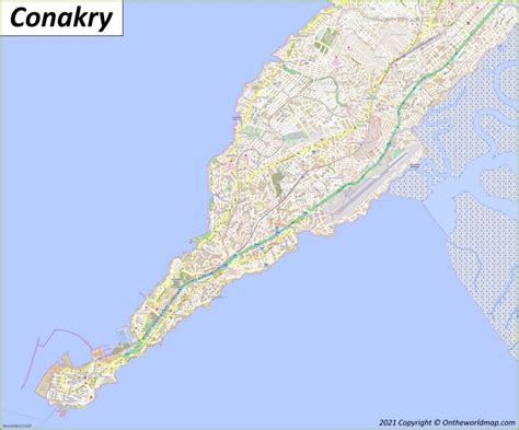 Conakry Map | Guinea | Detailed Maps of Conakry