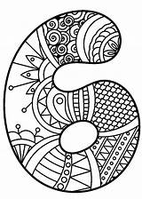 Printable Number 6 Coloring Page  Free Pages For Kids sketch template