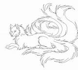 Nine Tail Fox Coloring Pages Printable sketch template