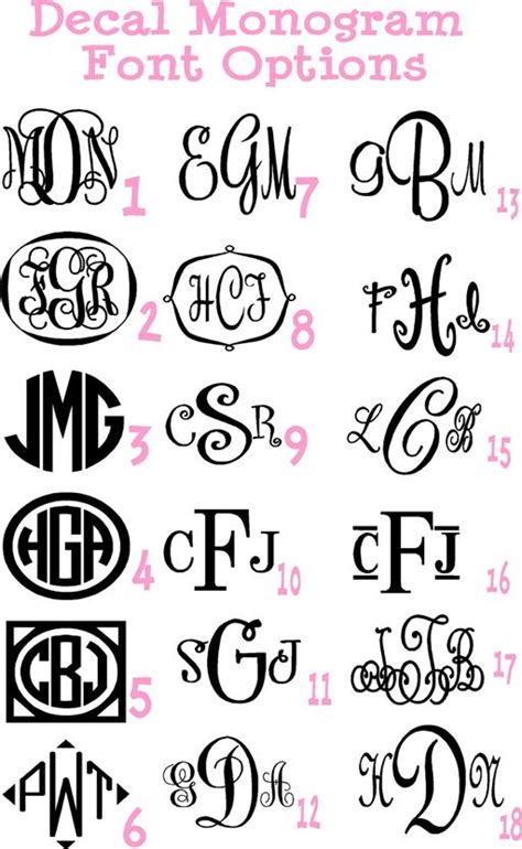 8 Initials Monogram Script Font Images - Circle Script Monogram Font ...