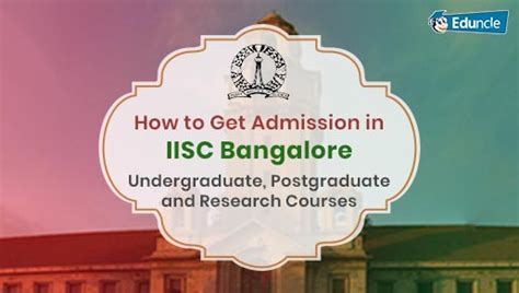 How to Get Admission in IISc Bangalore - UG, PG & PhD Courses