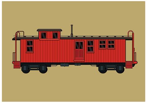 Free Caboose Vector 156239 Vector Art at Vecteezy