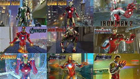 All Iron Man MCU Suits Showcase and Gameplay - Marvel's Avengers Game ...