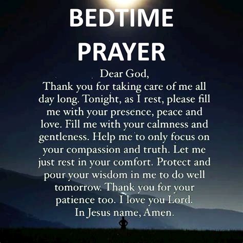 Bedtime Prayer🌃🙏🏻