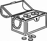 Treasure Chest coloring Page  ColouringPages sketch template