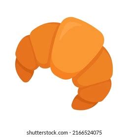 French Croissant Vector Illustration Flat Style Stock Vector (Royalty Free) 2166524075 ...