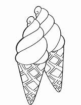 Printable Ice Cream Cone Coloring Pages At GetDrawings  Free Download sketch template
