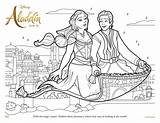 Aladdin And Jasmine Disney Coloring Pages sketch template