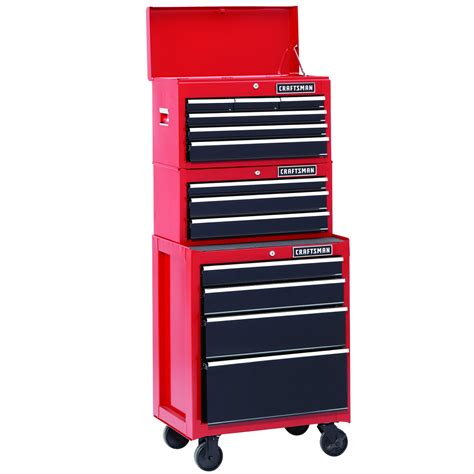 Craftsman 26in X Drawer Heavy Duty Ball Bearing Chest Tool Box - Red Or Black | eBay