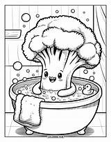 85  Broccoli Coloring Pages For Kids & Adults Free Printable PDFs sketch template