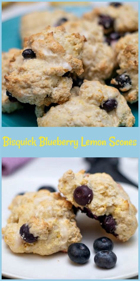 Bisquick Blueberry Lemon Scones - Pams Daily Dish