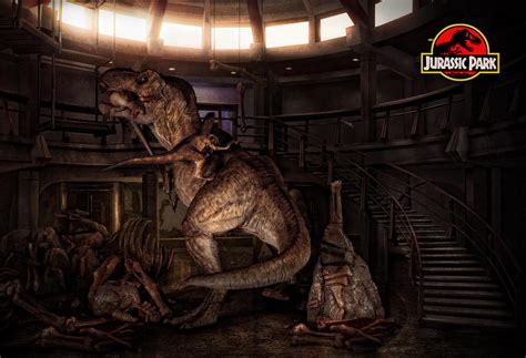 Epic Scene of Jurassic Park - T-rex vs. Raptor by tomzj1 on DeviantArt