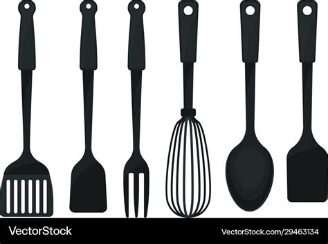 Cooking utensils and tools for food preparation Vector Image