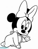 Baby Minnie Coloring Pages Printable sketch template