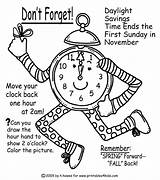 Daylight Savings Time Coloring Pages At GetColoringscom  Free sketch template