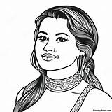 Selena Coloring Page  Pagescom sketch template