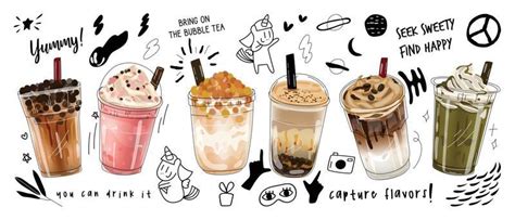 Bubble Tea Logo Vector Art, Icons, and Graphics for Free Download