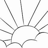 Coloring Pages Of Sunrise sketch template