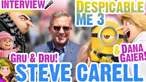 Steve Carell Gru & Dru Despicable Interview Plus Dana Gaier!