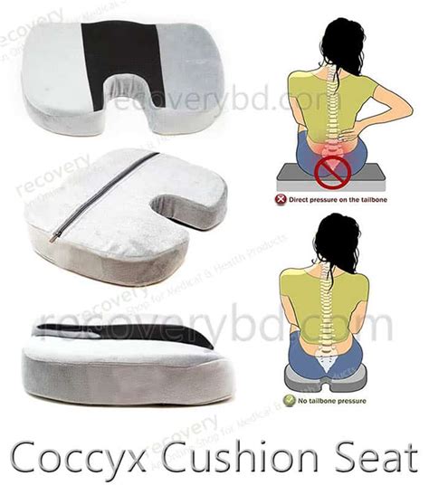 Coccyx Cushion Seat; 'U' Cut Coccyx Cushion