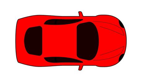 Red Car - Top View clip art - vector clip art online, royalty free ... - ClipArt Best - ClipArt Best