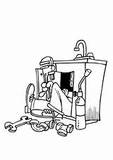 Coloring Page Plumber Printable  Nation sketch template