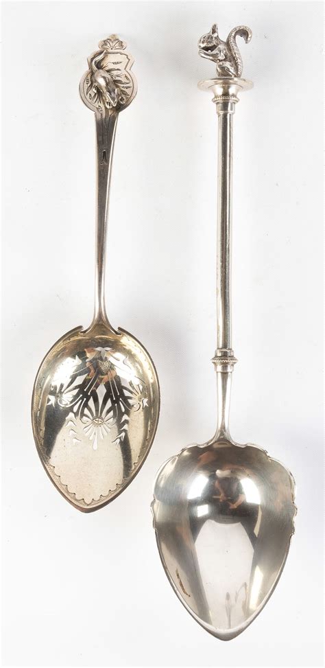 Two Sterling Silver Serving Spoons | Cottone Auctions