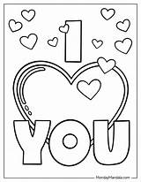 22 I Love You Coloring Pages Free PDF Printables In 2024  Love sketch template