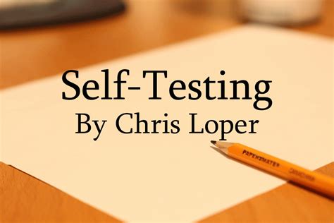 Self-Testing - Northwest Educational Services