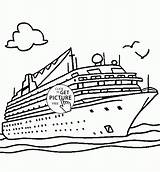 Cruise Ship Printable Coloring Pages sketch template
