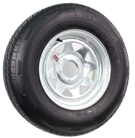 205/75R14 (C-Rated) 14" Radial Trailer Tire + 5 Lug Galvanized Spoke Rim - Gulf to Lake Marine ...